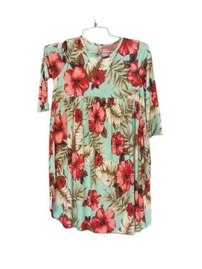 Pomelo Hibiscus Dress Size Med Girls